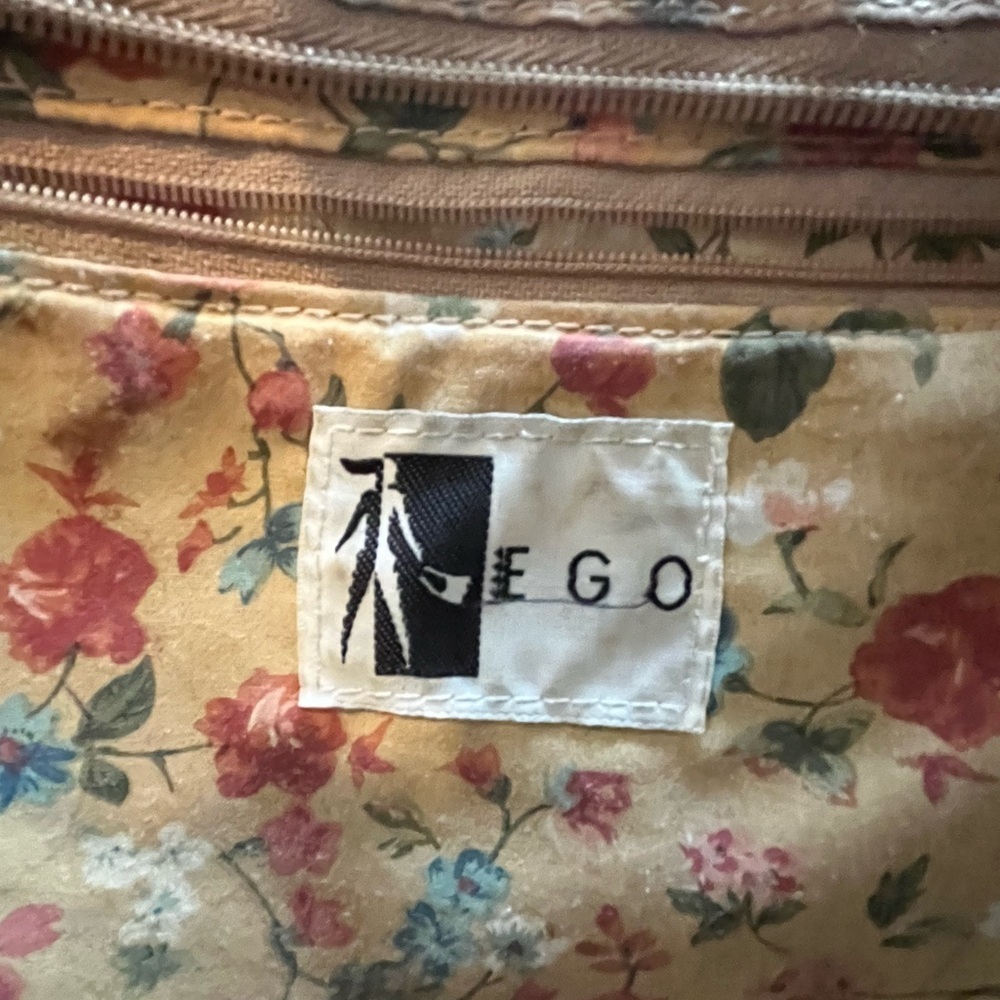 EGO Brown and Black Woven Small Tote Bag - Picture 4 of 5